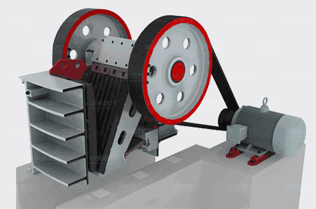 顎式粉碎機(jī)工作原理圖 顎式粉碎機(jī)工作原理圖