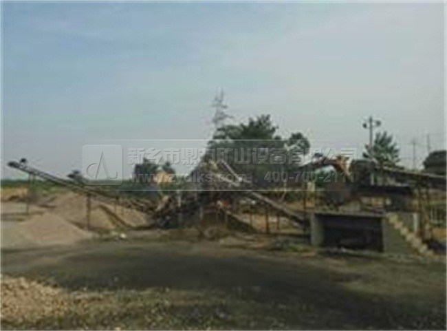 陜西三原時產(chǎn)100噸河卵石制砂機(jī)