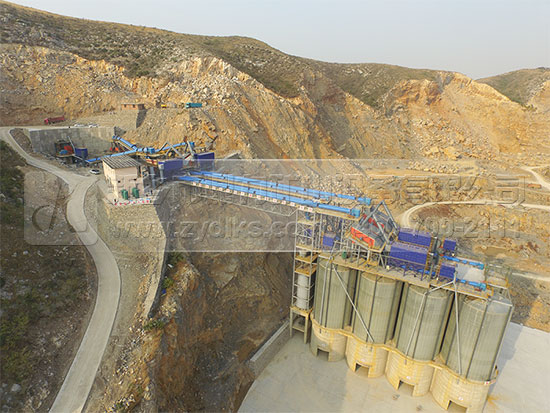 時(shí)產(chǎn)1200噸/小時(shí)砂石骨料生產(chǎn)線