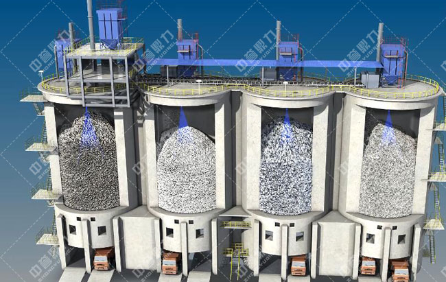 衛(wèi)輝市資源有限公司時產(chǎn)3000噸骨料生產(chǎn)線料位檢測