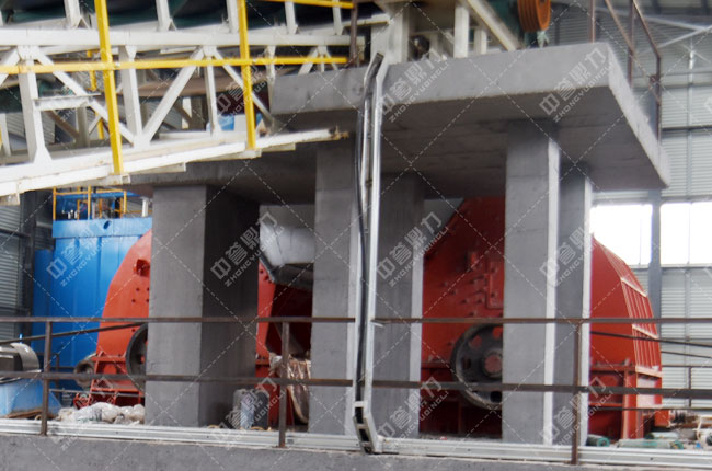 河北白沙時(shí)產(chǎn)3000噸石料生產(chǎn)線(xiàn)二級(jí)破碎