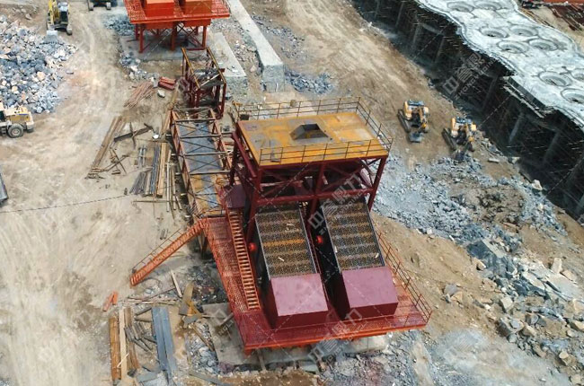 河北涉縣中普建材時(shí)產(chǎn)800噸石料生產(chǎn)線(xiàn)