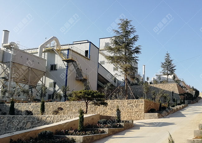 登封嵩基建材二期時(shí)產(chǎn)1300-1500噸骨料生產(chǎn)線