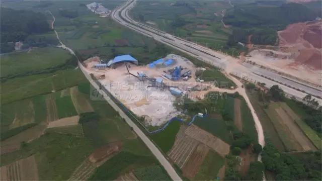 老虎嶺采石場(chǎng)航拍圖